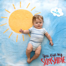 Load image into Gallery viewer, Baby's 1st Year Swaddle & Milestone Cards - Sunshine - littlelightcollective