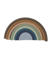 Load image into Gallery viewer, Rainbow Silicone Stacker- ⋒ - littlelightcollective
