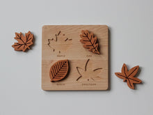Load image into Gallery viewer, Wooden Leaf Puzzle for Children • Solid Wood Cherry Leaf Toy - littlelightcollective