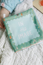 Load image into Gallery viewer, In His Image Fabric Baby Book - littlelightcollective