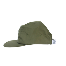 Load image into Gallery viewer, Waterproof Five-Panel Hat in Moss: Size 2 - littlelightcollective