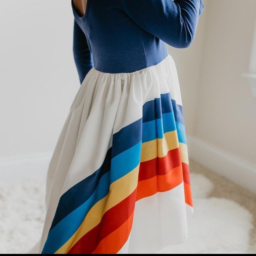 Rainbow Dress - Blue 4 Rainbow Dress - Blue 4