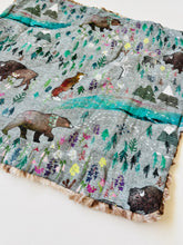 Load image into Gallery viewer, Watercolor Bison Lovey Blanket - littlelightcollective