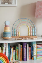 Load image into Gallery viewer, Rainbow Promise Wooden Stacker - littlelightcollective