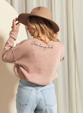 Load image into Gallery viewer, Jesus has my back - Graphic Sweatshirt - littlelightcollective