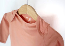 Load image into Gallery viewer, Organic Dusty Rose Cotton Knotted Gown: 0-3 Months - littlelightcollective