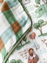 Load image into Gallery viewer, The Good Shepherd Double-Sided 8 Layer Blanket / Quilt - littlelightcollective