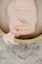 Load image into Gallery viewer, Blush Pink Bamboo Knotted Gown: 0-3 Months - littlelightcollective