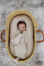 Load image into Gallery viewer, Natural Bamboo Knotted Gown: 0-3 Months - littlelightcollective
