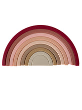 Load image into Gallery viewer, Rainbow Silicone Stacker- ⋒ - littlelightcollective