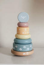 Load image into Gallery viewer, Rainbow Promise Wooden Stacker - littlelightcollective