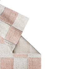 Load image into Gallery viewer, Washable Rug Kitchen Tiles Rose: 4' x 5' 3" - littlelightcollective