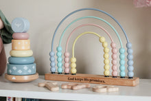 Load image into Gallery viewer, Rainbow Promise Wooden Stacker - littlelightcollective
