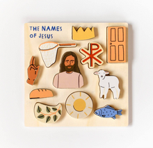 Load image into Gallery viewer, Names of Jesus Wooden Puzzle - littlelightcollective