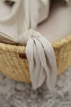Load image into Gallery viewer, Natural Bamboo Knotted Gown: 0-3 Months - littlelightcollective