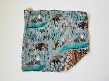 Load image into Gallery viewer, Watercolor Bison Lovey Blanket - littlelightcollective