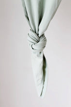 Load image into Gallery viewer, Mint Sage Organic Cotton Knotted Gown: 0-3 Months - littlelightcollective
