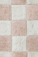 Load image into Gallery viewer, Washable Rug Kitchen Tiles Rose: 4' x 5' 3" - littlelightcollective