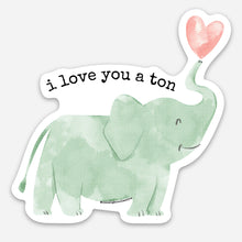 Load image into Gallery viewer, ILY a ton Watercolor Sticker - littlelightcollective