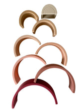 Load image into Gallery viewer, Rainbow Silicone Stacker- ⋒ - littlelightcollective