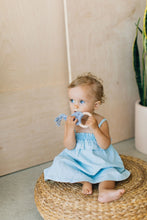 Load image into Gallery viewer, Chewable Charm - Celeste Macrame Teether + Bead -Grey - littlelightcollective