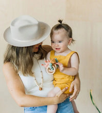 Load image into Gallery viewer, Hayes Silicone + Wood Teether Ring - littlelightcollective