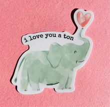 Load image into Gallery viewer, ILY a ton Watercolor Sticker - littlelightcollective