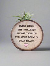 Load image into Gallery viewer, The Smallest Things - Medium Wood Round (Air Plant Magnet) - littlelightcollective