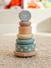 Load image into Gallery viewer, Rainbow Promise Wooden Stacker - littlelightcollective