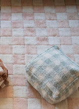 Load image into Gallery viewer, Washable Rug Kitchen Tiles Rose: 4' x 5' 3" - littlelightcollective