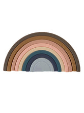 Load image into Gallery viewer, Rainbow Silicone Stacker- ⋒ - littlelightcollective