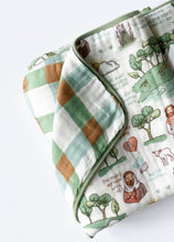 Load image into Gallery viewer, The Good Shepherd Double-Sided 8 Layer Blanket / Quilt - littlelightcollective