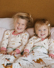 Load image into Gallery viewer, Nativity Oversized Muslin Quilt | Christmas Blanket - littlelightcollective