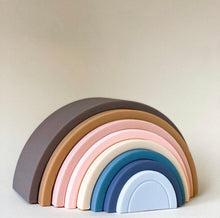 Load image into Gallery viewer, Rainbow Silicone Stacker- ⋒ - littlelightcollective