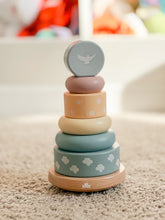Load image into Gallery viewer, Rainbow Promise Wooden Stacker - littlelightcollective