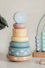 Load image into Gallery viewer, Rainbow Promise Wooden Stacker - littlelightcollective