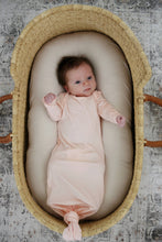 Load image into Gallery viewer, Blush Pink Bamboo Knotted Gown: 0-3 Months - littlelightcollective