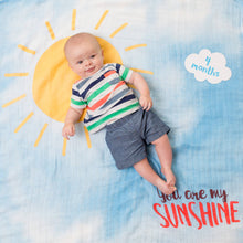 Load image into Gallery viewer, Baby's 1st Year Swaddle & Milestone Cards - Sunshine - littlelightcollective