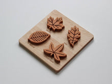 Load image into Gallery viewer, Wooden Leaf Puzzle for Children • Solid Wood Cherry Leaf Toy - littlelightcollective
