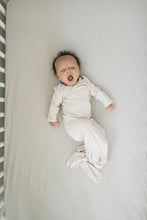 Load image into Gallery viewer, Natural Bamboo Knotted Gown: 0-3 Months - littlelightcollective