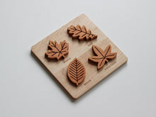 Load image into Gallery viewer, Wooden Leaf Puzzle for Children • Solid Wood Cherry Leaf Toy - littlelightcollective
