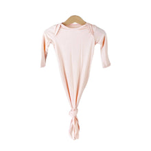 Load image into Gallery viewer, Blush Pink Bamboo Knotted Gown: 0-3 Months - littlelightcollective