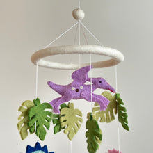 Load image into Gallery viewer, Felt Baby Mobile - Jurassic Dinosaur - littlelightcollective