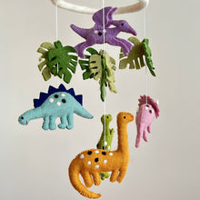 Load image into Gallery viewer, Felt Baby Mobile - Jurassic Dinosaur - littlelightcollective