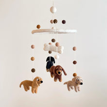 Load image into Gallery viewer, Felt Dachshund Dog Baby Mobile - littlelightcollective
