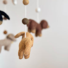 Load image into Gallery viewer, Felt Dachshund Dog Baby Mobile - littlelightcollective
