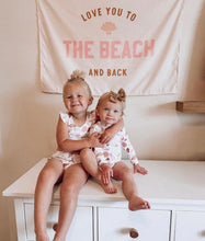Load image into Gallery viewer, {Pink} Love You to the Beach And Back Banner - littlelightcollective