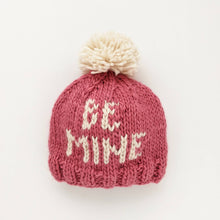 Load image into Gallery viewer, Be Mine Valentine's Day Hand Knit Beanie Hat - littlelightcollective