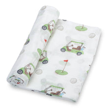 Load image into Gallery viewer, Golf A Round Baby Swaddle Blanket - littlelightcollective