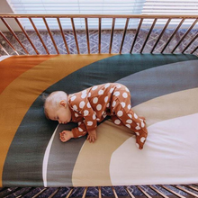 Load image into Gallery viewer, Desert Rainbow Cotton Bassinet Fitted Sheet - littlelightcollective